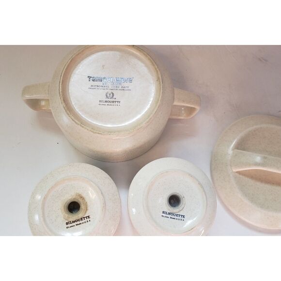 Lenox Temper Ware Silhouette Sugar Bowl & Shakers - Picture 5 of 9